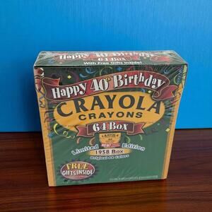 Crayola Crayons Sealed Vintage Limited Edition 1958 Box Original 64 Colors, 1998